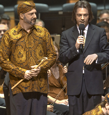 Andrew Weintraub and Daniel Meyer with the PSO in 2008